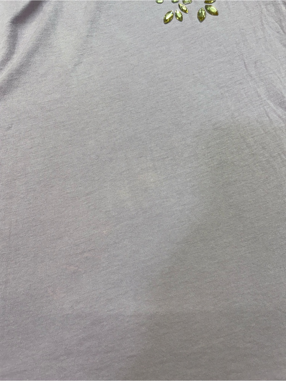 Express Lavender Short-Sleeve Tee with Gold Embellishments - Picture 5 of 5